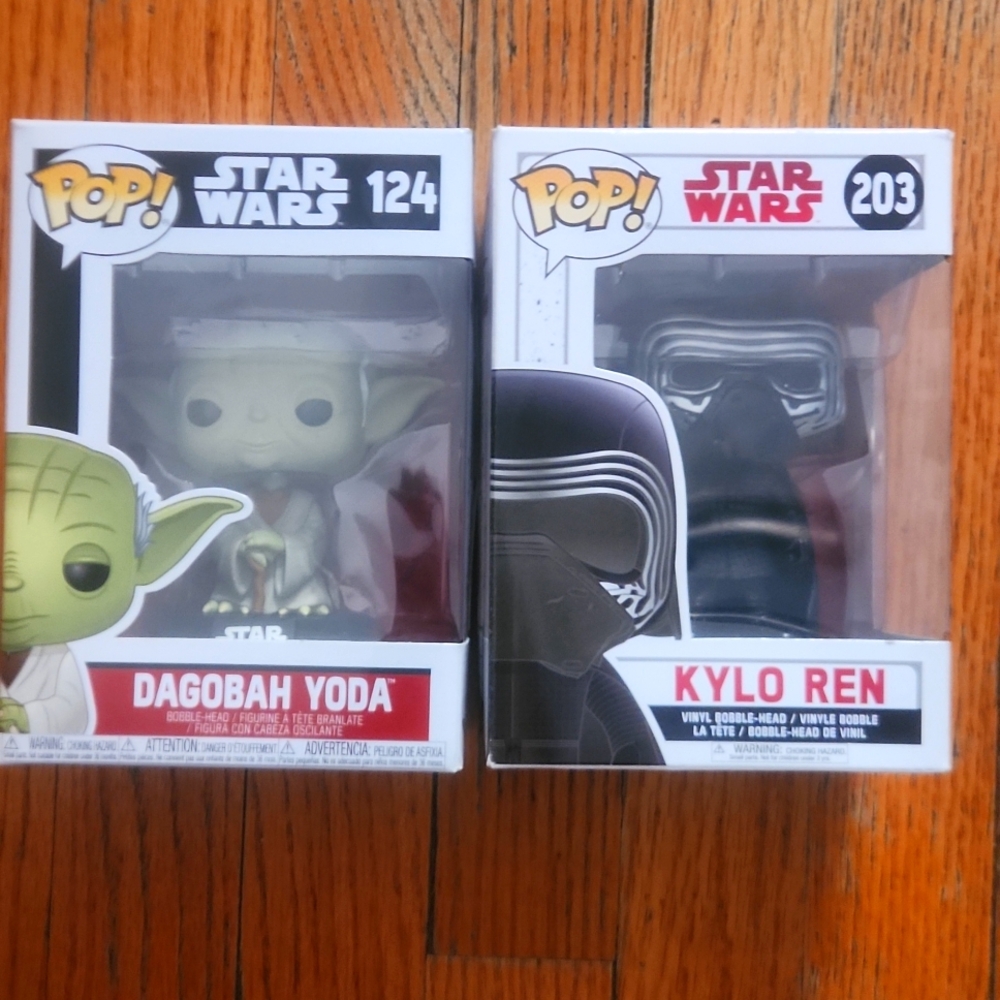 2 star wars exclusive collectable funko pop